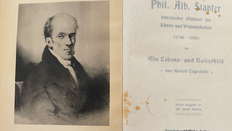 Philipp Albert Stapfer Buch Ein Lebens- und Kulturbild von Rudolf Luginbühl (Verlag von R. Reich 1902)