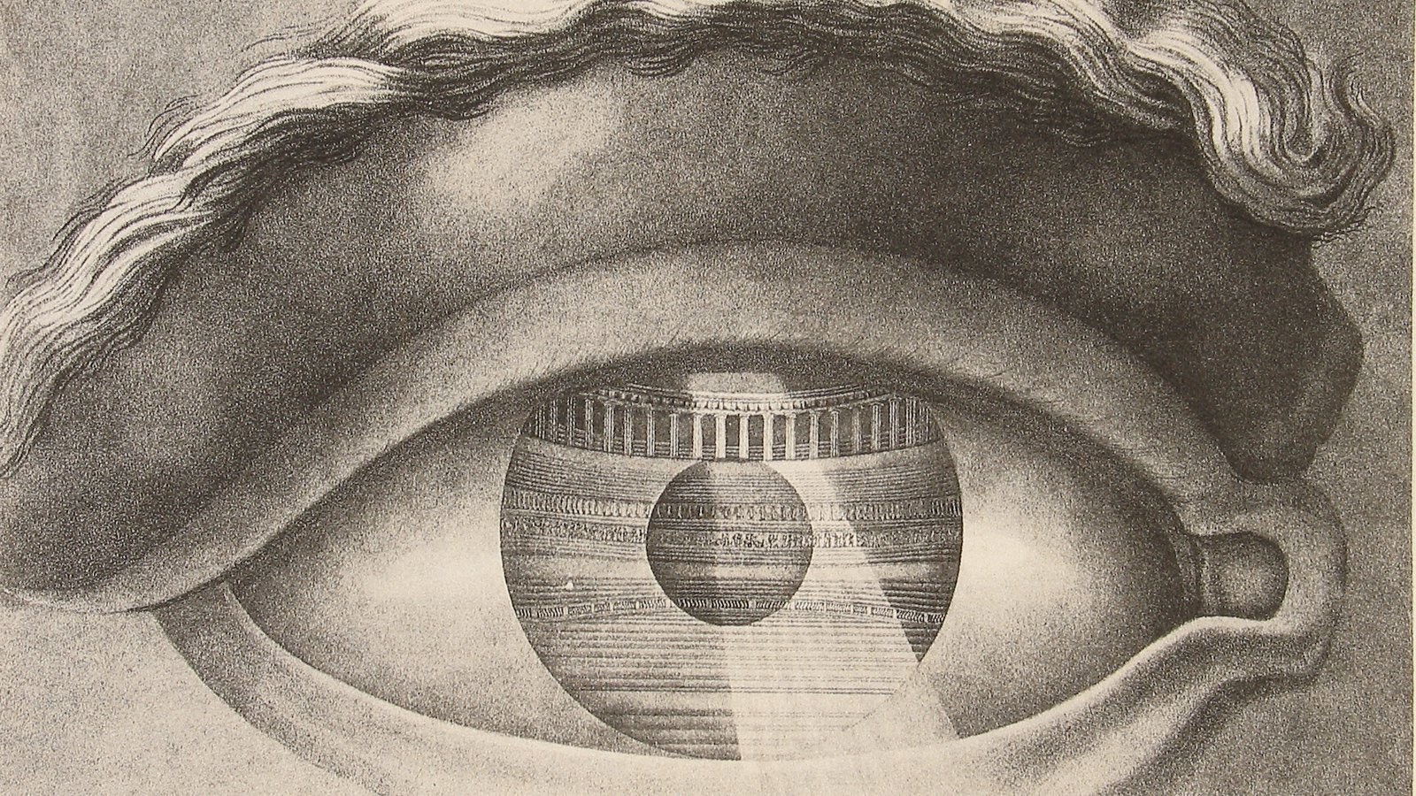 Theater von Besançon, Coup d'oeil’ (Claude-Nicolas Ledoux, L’architecture, 1804, Taf. 113)